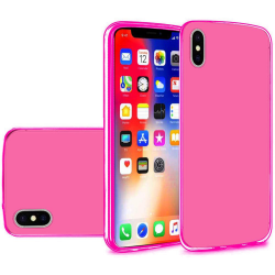 iPhone X Ten Soft Slim TPU Case (Hot Pink)